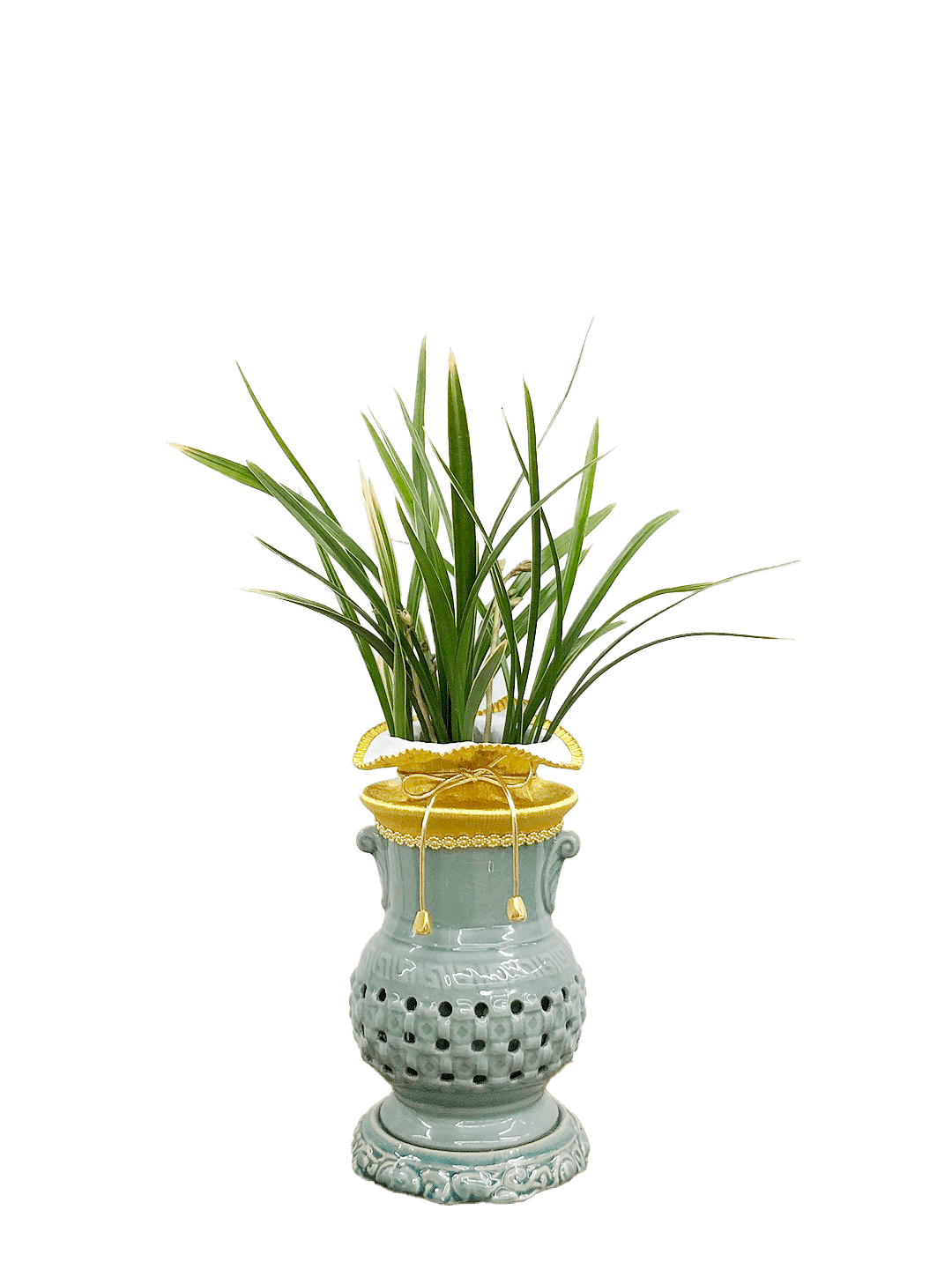 황용금-투각 청자